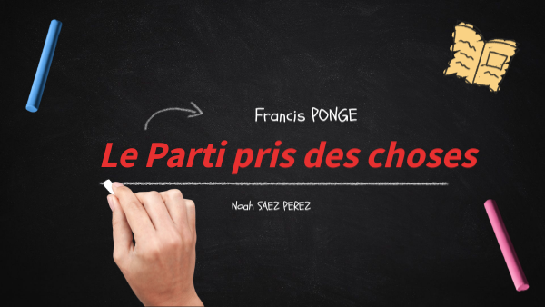 Le Parti pris des choses