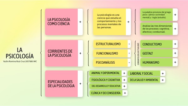 CUADRO SINÓPTICO PSICOLOGÍA