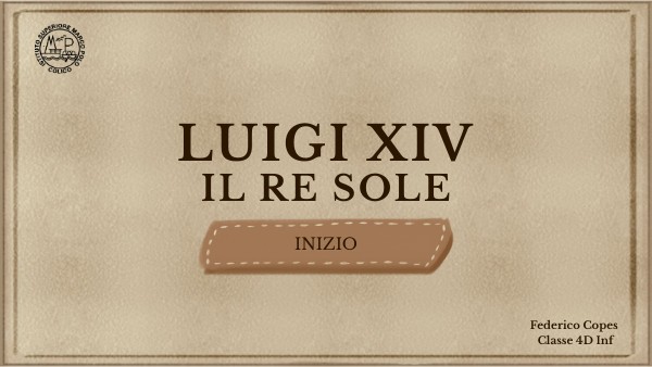 Luigi XIV Il Re Sole