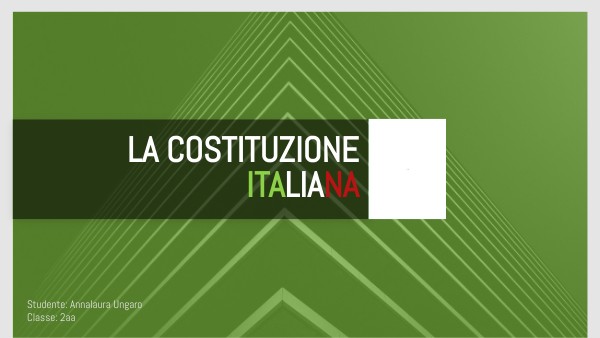 la costituzione italiana