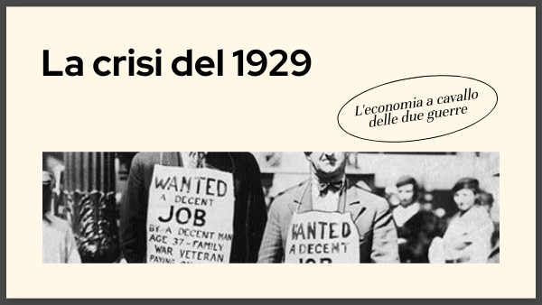 La crisi del 1929