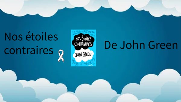 Diapo sur le livre "Nos étoiles contraires"