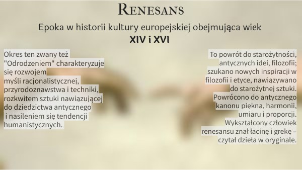 Renesans prezentacja