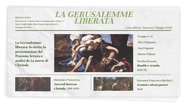 LA GERUSALEMME LIBERATA-PRESENTAZIONE