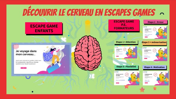 Le cerveau, escapes games