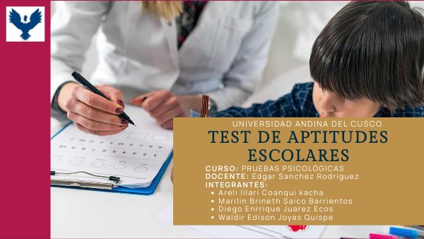 TEA- APTITUDES ESCOLARES