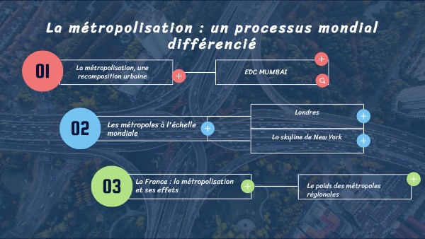 G1. La métropolisation : un processus mondial différencié