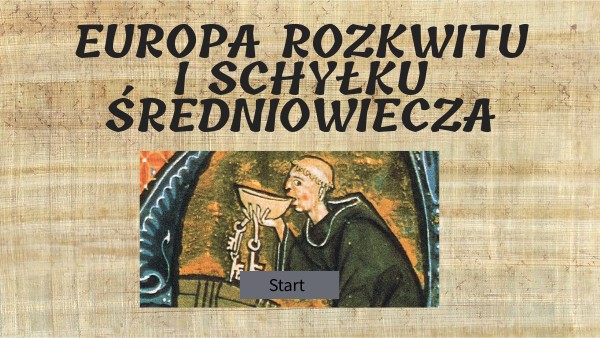 Europa rozkwitu i schyłku średniowiecza.
