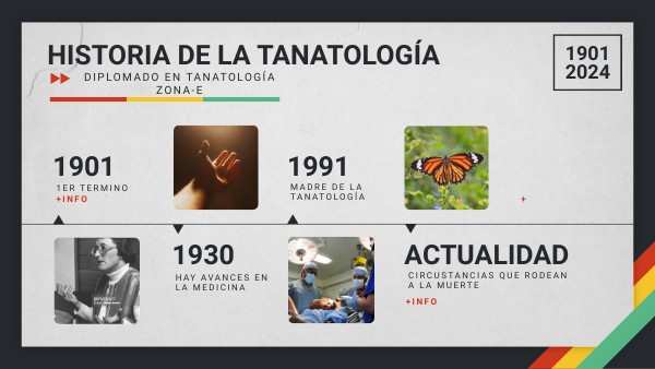 LÍNEA CRONOLÓGICA TANATOLOGÍA ZONA-E