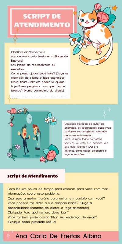 Script de atendimento Script de atendimento