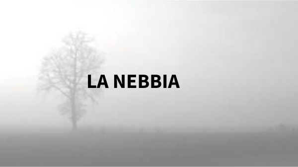 LA NEBBIA di G. PASCOLI