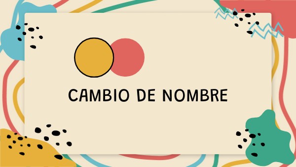 Cambio de nombre