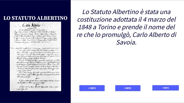 LO STATUTO ALBERTINO E LA COSTITUZIONE ITALIANA