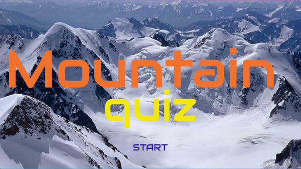 MOUNTAIN QUIZ H1 MOUNTAIN QUIZ H1