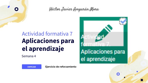 Actividad Formativa 7 Aplicaciones Para El Aprendizaje