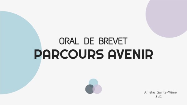 Oral De Brevet Page De Garde view.genial.ly