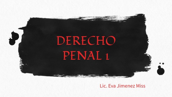 DERECHO PENAL 1