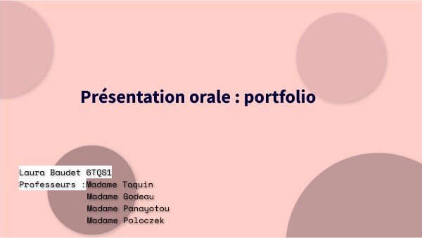Page De Garde Oral Amc présentation orale - portfolio