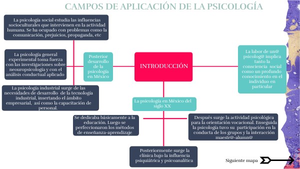 CAMPOS DE APLICACIÓN DE LA PSICOLOGÍA