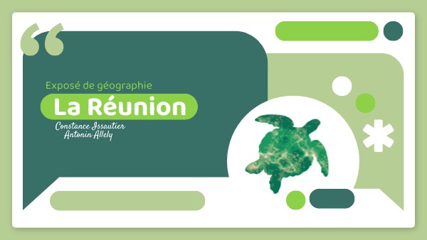 Exposé Géo Réunion