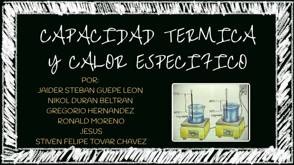 capacidad calorífica y calor especifico