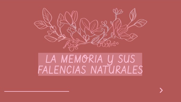 Memoria Y Falencias Naturales By B rbara Cruz Espinoza On Genially