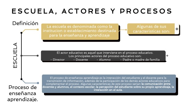 Escuela, actores y procesos.