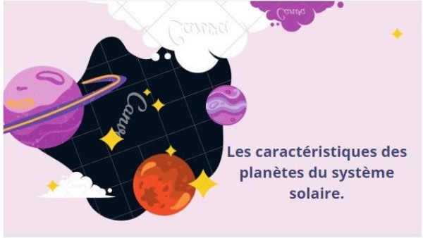 Les caractéristiques des planètes du système solaire.