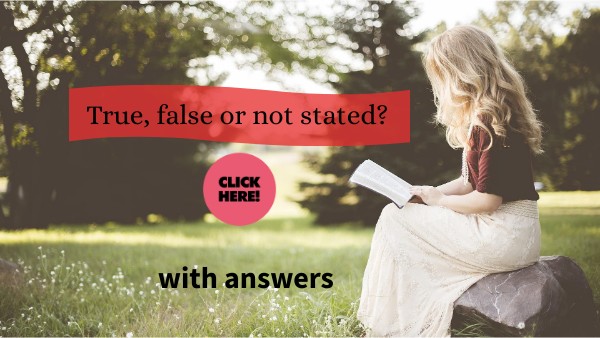 True false Not stated (with answers)