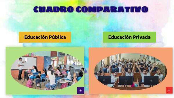 CUADRO COMPARATIVO EDUCACIÓN PÚBLICA Y PRIVADA