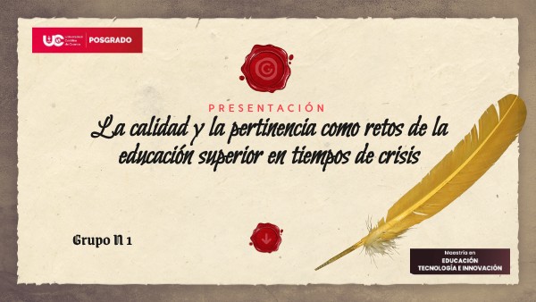 Calidad Y Pertinencia Educaci n