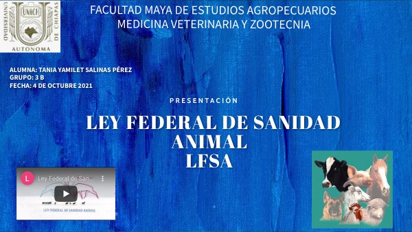 ley federal de sanidad animal