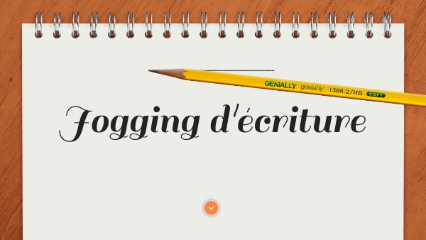 Jogging d'écriture 5ème