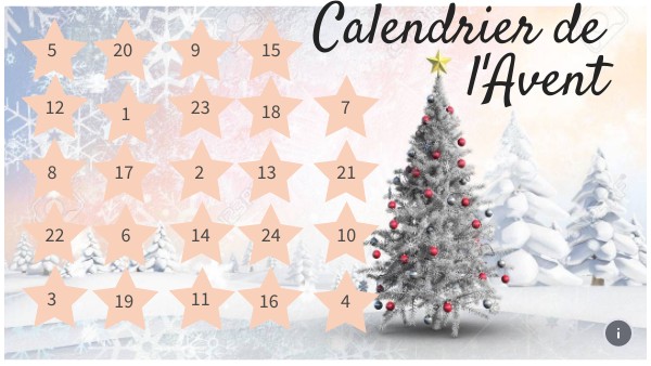 Calendrier de l'Avent by Celine Sellier on Genially