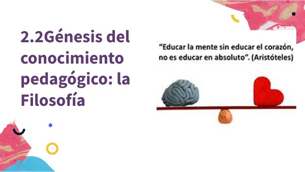 La Filosofía Pedagógica