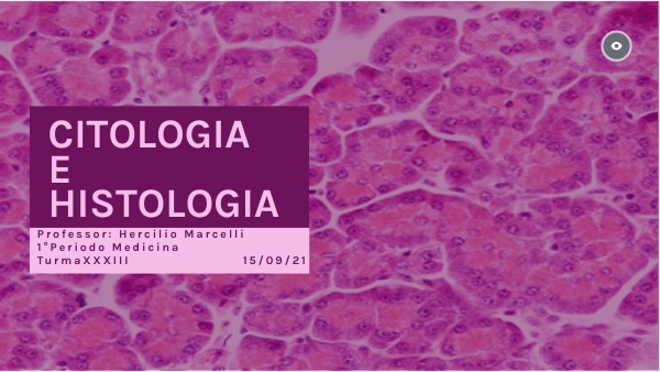 Citologia e Histologia