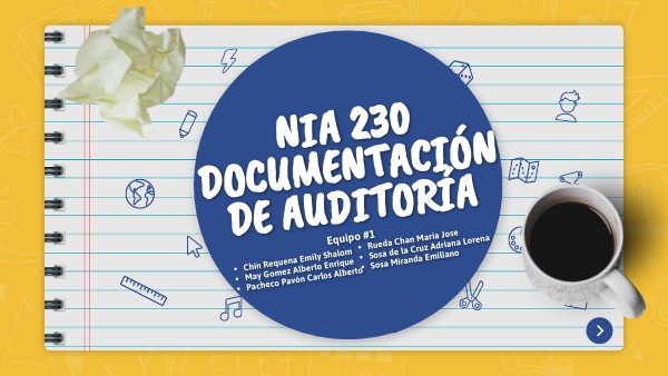 NIA 230 DOCUMENTACIÓN DE AUDITORÍA