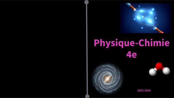 Page De Garde Cahier De Physique Chimie 4e 2023-2024 Cahier de physique chimie