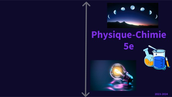 5e 2023-2024 Cahier de physique chimie