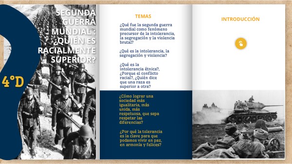 TRÍPTICO Segunda Guerra Mundial : ¿Quién es racialmente superior?