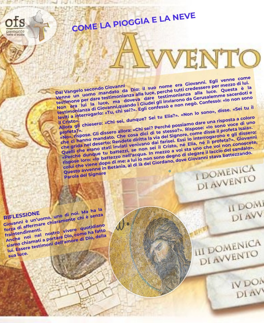 Come la pioggia e la neve III Domenica di Avvento