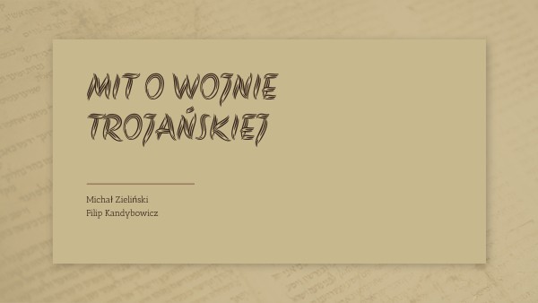 Mit o wojnie trojańskiej