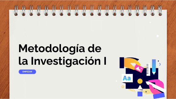 Metodología de la Investigación I