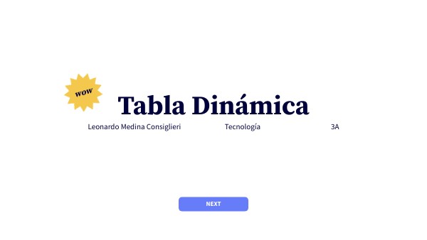 Tabla dinamica