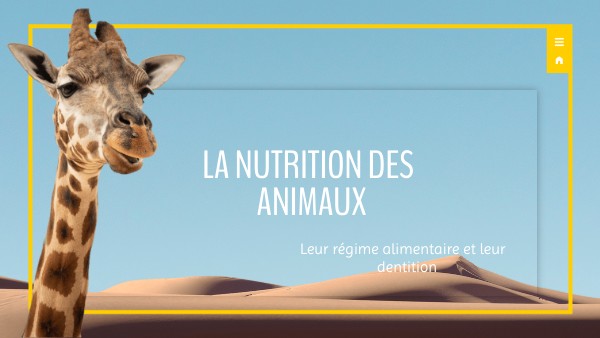 Nutrition Des Animaux Svt Page De Garde