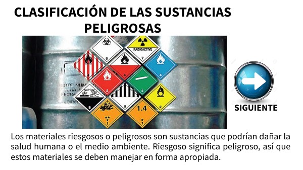 sustancias peligrosas