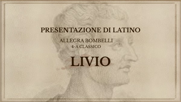Tito Livio presentazione