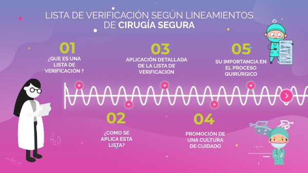 LISTA DE VERIFICACIÓN SEGÚN LINEAMIENTOS DE CIRUGÍA SEGURA