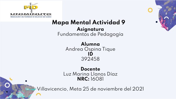 MAPA MENTAL ACTIVIDAD 9 DID CTICAS EN LA INFANCIA