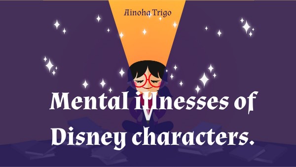 Mental illness disney characters